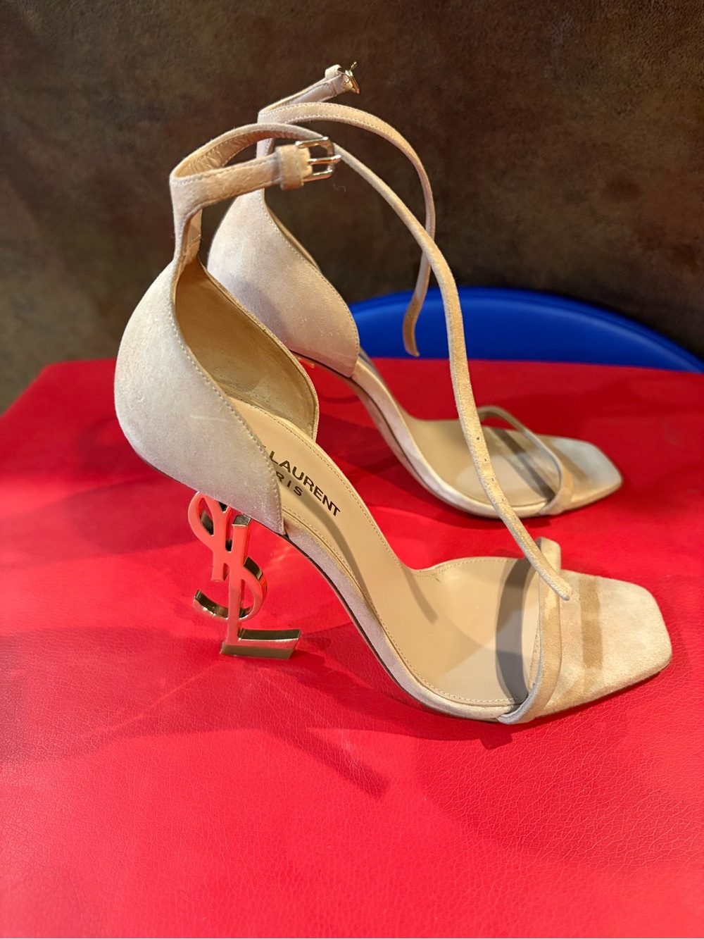 Saint Laurent Opyum suede sandals